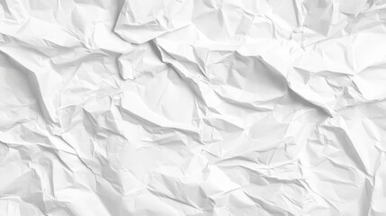 Crumpled White Paper Texture