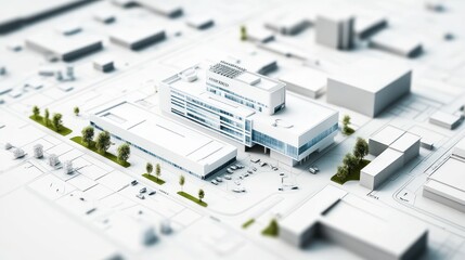 Architectural Model of a Modern Complex