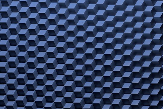 3D Pattern of perfect cubes.