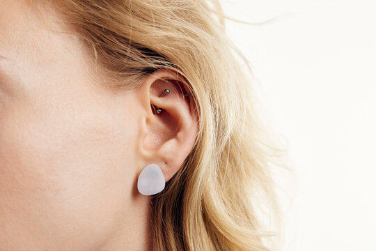 Close up of a woman's ear