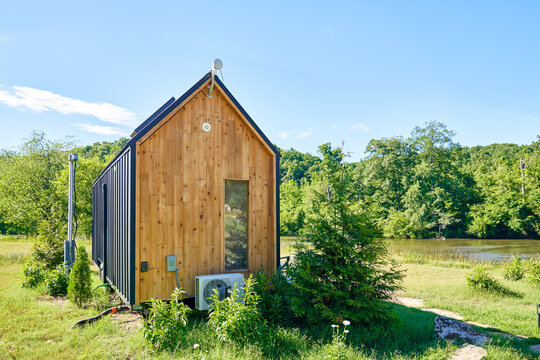 cabin by the river