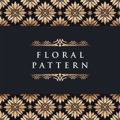 Floral frame border vintage Vector ornament invitation greeting card template 