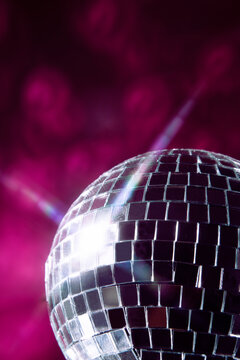 Disco ball close-up 
