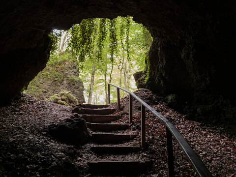 stairs in cave