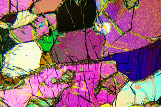 Micrograph of peridotite
