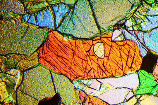 Micrograph of peridotite