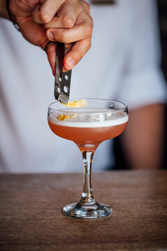 Clover club cocktail