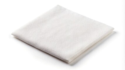 Square bar napkin isolated on white background paper napkins isolated on a white background extreme close-up