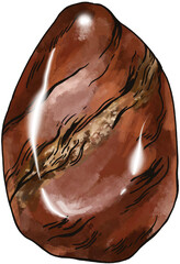 Vintage Jasper Mystical Gemstones Transparent  PNG, Witchcraft Magic Illustration