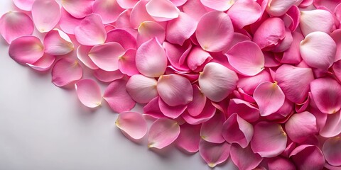 Fototapeta premium Isolated pink rose petals on a background