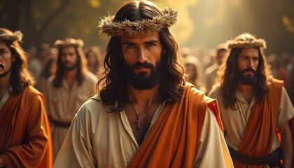 jesus christ talking to his disciples