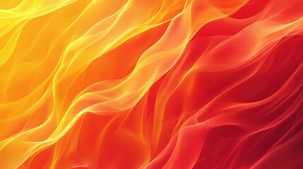 Obraz premium Fiery gradient with fluid, flowing textures of red and orange, Abstract background, Heat and intensity