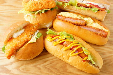 バーガーとサンドイッチ