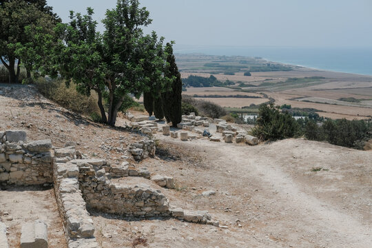 Kurion archeological site and beach