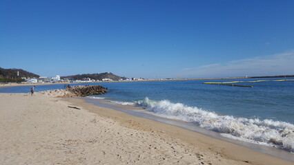 Serene sea scenery and relaxation