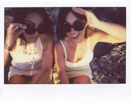 UGC Two Women Smiling in Sunglasses