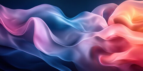 Obraz premium Abstract Wavy Gradient Fabric Texture