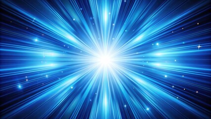 Obraz premium Blue light burst explosion in the background, light, burst, explosion, blue, abstract, vibrant, energy, powerful, dynamic