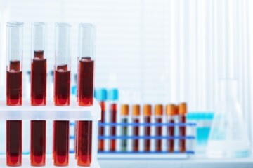 Abstract science lab interior working space