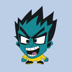 angry face emotion face character illustration cartoon