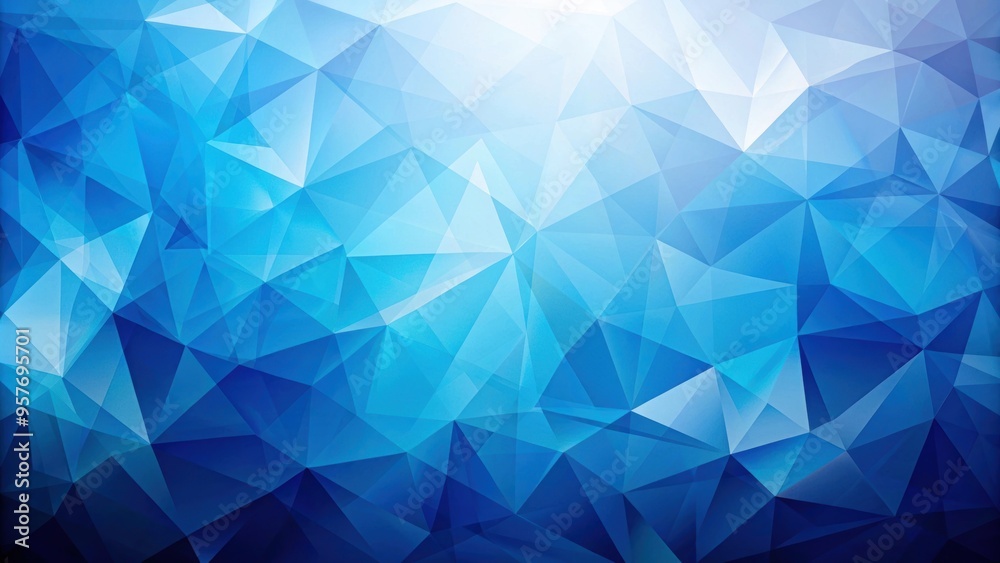 Poster abstract polygonal background with blue hues, polygon, geometric, digital, design, shape, abstract, 