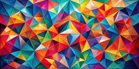 Geometric abstract art featuring bold colors and sharp lines , geometric, abstract, art, design, vivid, vibrant, colorful