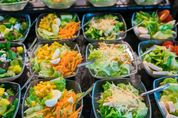 salad with vegetables green, vegetais