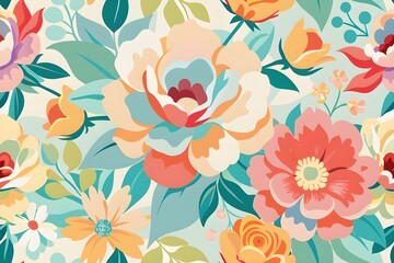 Abstract floral art background template. Botanical watercolor hand drawn flowers