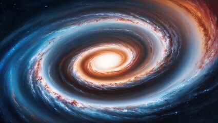 spiral galaxy in space 
