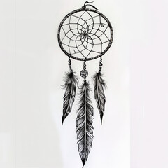 dream, catcher, dreamcatcher, tattoo, vector, illustration, tribal, art, pattern, design, decoration, symbol, black, ornament, flower, skull, floral, vintage, antique, heraldic, element, drawing