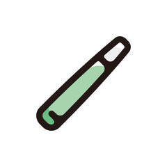 Obraz premium Cannabis joint outline icon for graphic design, apps and websites