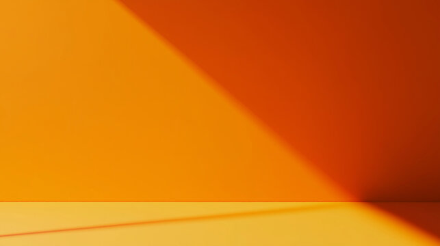empty orange room