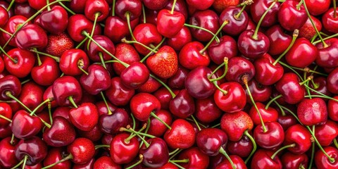 Red cherries background , cherries, red, fruit, fresh, juicy, vibrant, healthy, colorful, summer, harvest, abundance