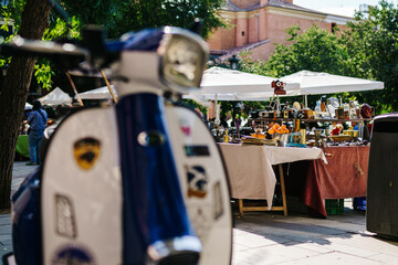 Street market in Madrid