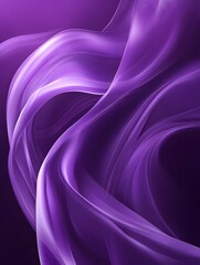 Obraz premium Ethereal Violet Waves Smooth and Fluid Abstract Background for Visuals