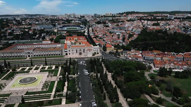 Beautiful image of the Hieronymites Monastery (Jeronimos), a UNESCO world heritage site, Lisbon