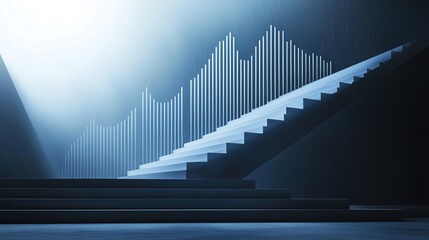 Stairs Modern_elegant_business, Line Chart