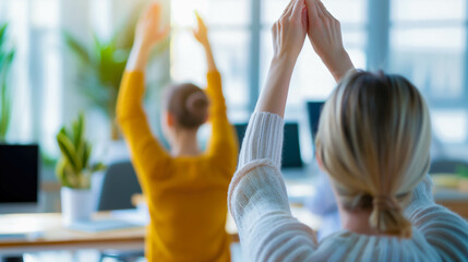 Fototapeta premium Office Team Stretching