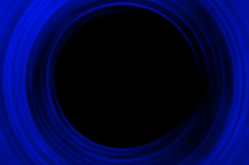 Dark blue Abstract Neon Background. Blue Glowing Water Ripple. Blue Color Circle Frame and glossy smooth circle abstract geometric background.