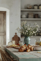Rustic Kitchen with Wooden Decor