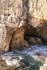 Cave in the sea