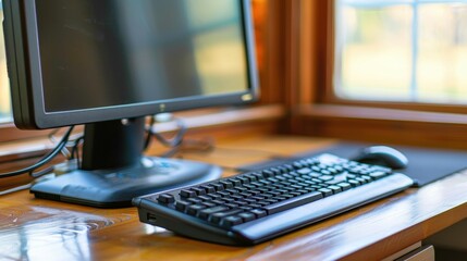 Computer: A device for tasks such as typing documents, managing emails, and browsing the internet, usually consisting of a desktop or laptop with a monitor, keyboard, and mouse.
