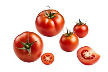 red tomato with transparent background