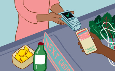 Contactless checkout shopping