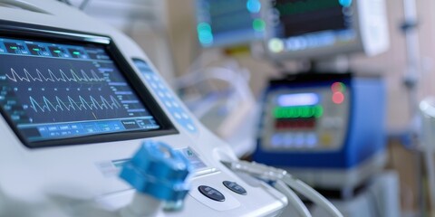 Close-up view of diagnostic medical equipment for cardiovascular health assessments