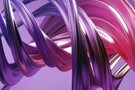 Abstract Fluid Art with Gradient Colors