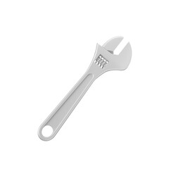 Adjustable Wrench 3D Icon