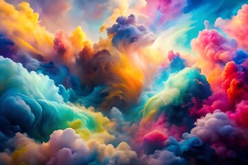 Colorful Dreamy Cloudscape.