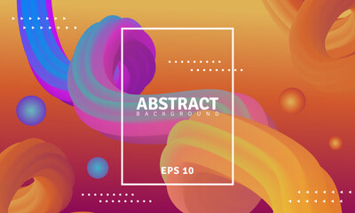 Fluid background concept, modern gradient design, trendy background design