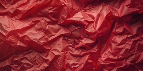 Wrinkled red tissue paper